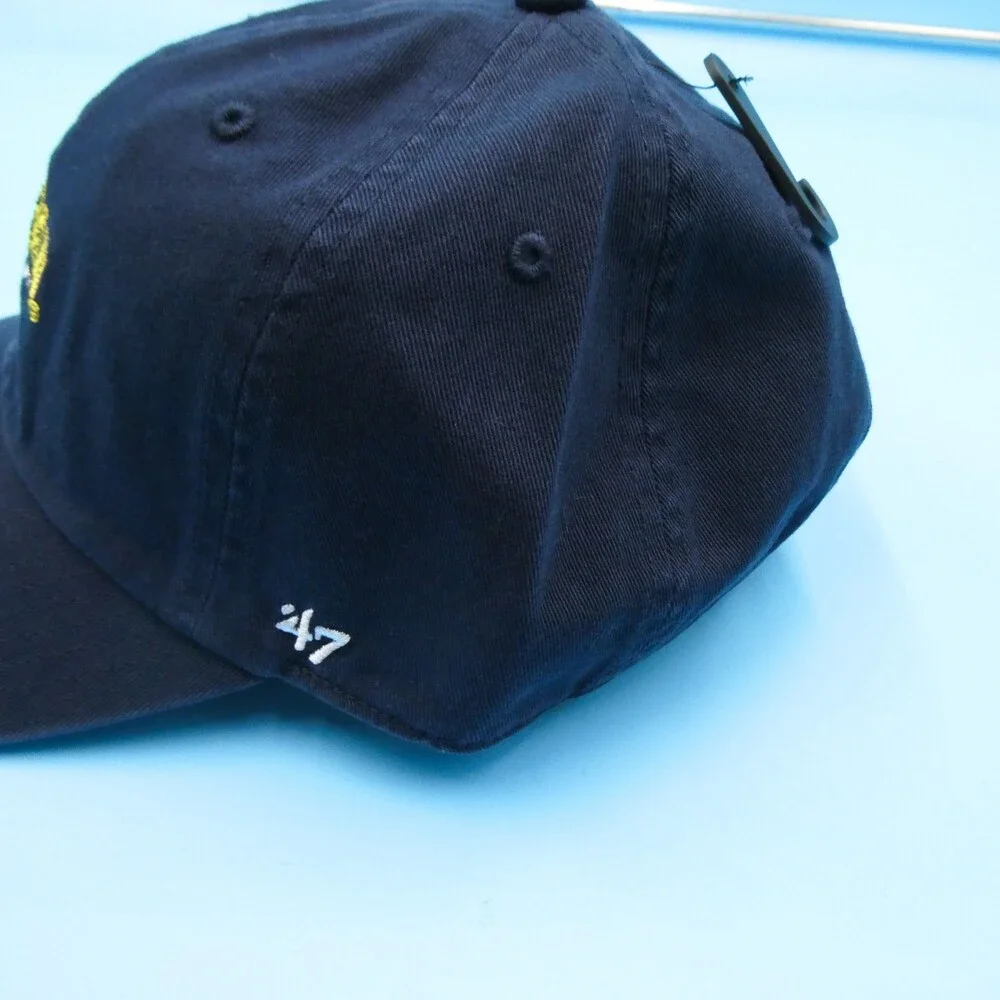 '47 Brand U of M‎ Hat Mens Navy Blue Cap Michigan Wolverines Strap College New